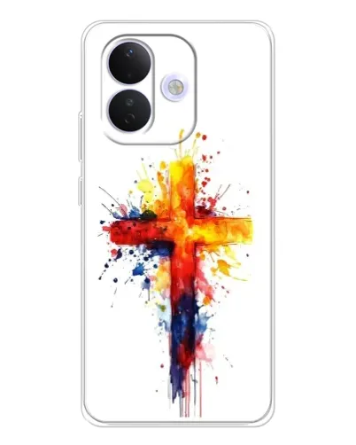Чохол для Xiaomi Redmi Note 17 Pro з картинкою «Акварельний хрест»