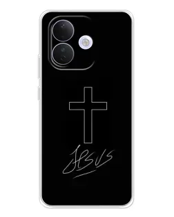 Чохол для Xiaomi Redmi Note 17 Pro з картинкою «Графічний хрест Jesus»