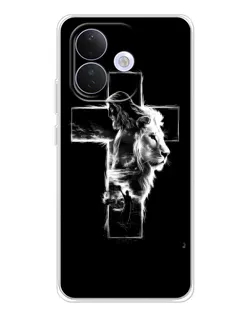 Чохол для Xiaomi Redmi Note 17 Pro з картинкою «Сяючий хрест Jesus»