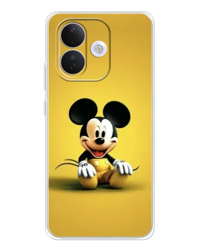 Чехол для Xiaomi Redmi Note 17 Pro с картинкой «Микки на желтом»