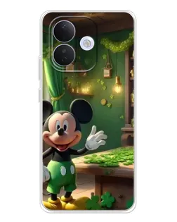 Чехол для Xiaomi Redmi Note 17 Pro с картинкой «Микки в мастерской»