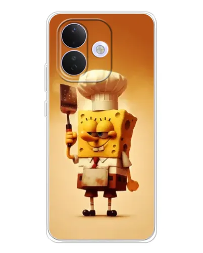 Чехол для Xiaomi Redmi Note 17 Pro с картинкой «Губка Боб повар»