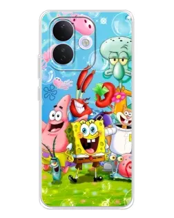 Чохол для Xiaomi Redmi Note 17 Pro з картинкою «Губка Боб та друзі»