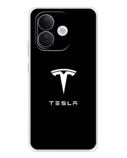 Чехол для Xiaomi Redmi Note 17 Pro с картинкой «Tesla White Logo» Чехол для Xiaomi Redmi Note 17 Pro с картинкой «Tesla White Logo»