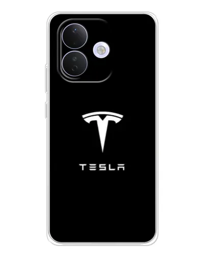 Чехол для Xiaomi Redmi Note 17 Pro с картинкой «Tesla White Logo»