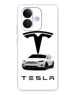 Чехол для Xiaomi Redmi Note 17 Pro с картинкой «Tesla White Style» Чехол для Xiaomi Redmi Note 17 Pro с картинкой «Tesla White Style»