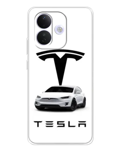 Чехол для Xiaomi Redmi Note 17 Pro с картинкой «Tesla White Style»