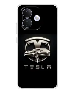 Чехол для Xiaomi Redmi Note 17 Pro с картинкой «Tesla — серебристое авто» Чехол для Xiaomi Redmi Note 17 Pro с картинкой «Tesla — серебристое авто»