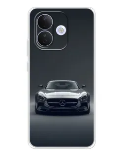 Чехол для Xiaomi Redmi Note 17 Pro с картинкой «Mercedes на черном» Чехол для Xiaomi Redmi Note 17 Pro с картинкой «Mercedes на черном»