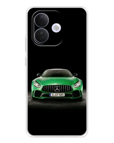 Чехол для Xiaomi Redmi Note 17 Pro с картинкой «Mercedes — неоновый лого»