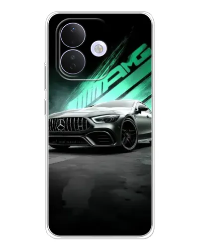 Чехол для Xiaomi Redmi Note 17 Pro с картинкой «Темный Mercedes AMG»