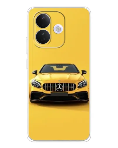 Чехол для Xiaomi Redmi Note 17 Pro с картинкой «Желтый Mercedes GT»