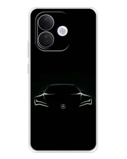Чехол для Xiaomi Redmi Note 17 Pro с картинкой «Mercedes — силуэт авто» Чехол для Xiaomi Redmi Note 17 Pro с картинкой «Mercedes — силуэт авто»