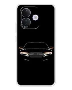 Чехол для Xiaomi Redmi Note 17 Pro с картинкой «Audi — ночной контур» Чехол для Xiaomi Redmi Note 17 Pro с картинкой «Audi — ночной контур»