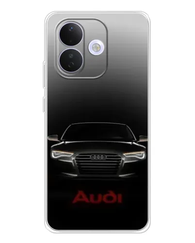 Чехол для Xiaomi Redmi Note 17 Pro с картинкой «Audi — градиентный контур»