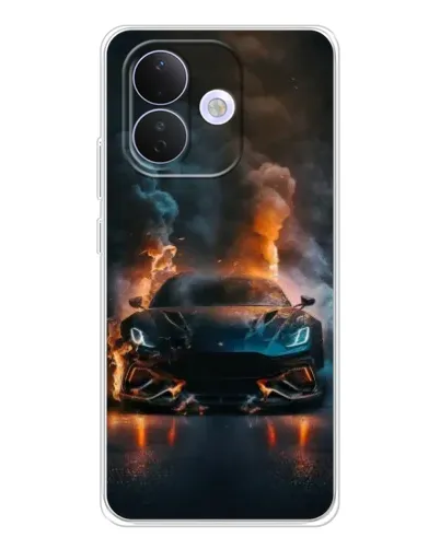 Чехол для Xiaomi Redmi Note 17 Pro с картинкой «Lamborghini дымная эстетика»