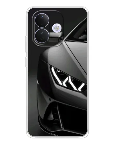 Чехол для Xiaomi Redmi Note 17 Pro с картинкой «Lamborghini фары детализация»