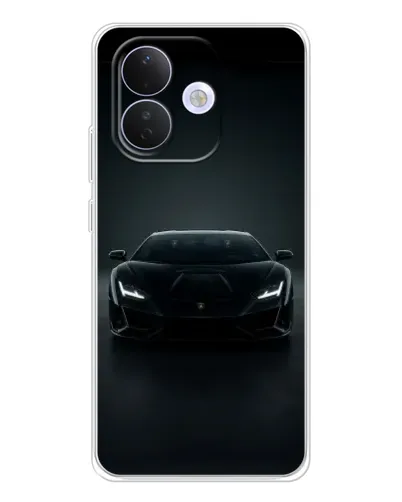 Чехол для Xiaomi Redmi Note 17 Pro с картинкой «Черный Lamborghini Aventador»