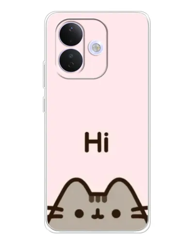 Чехол для Xiaomi Redmi Note 17 Pro с картинкой «Пушин говорит Hi»
