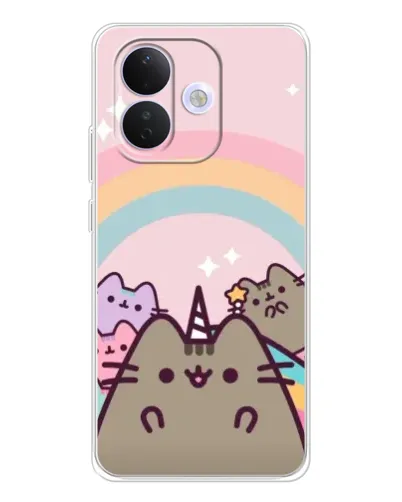 Чехол для Xiaomi Redmi Note 17 Pro с картинкой «Единорог Pusheen»