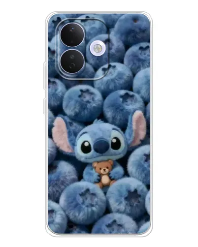 Чехол для Xiaomi Redmi Note 17 Pro с картинкой «Стич и голубика»