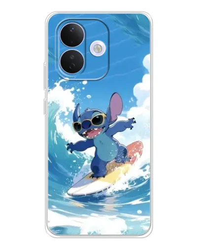 Чехол для Xiaomi Redmi Note 17 Pro с картинкой «Стич на волне»