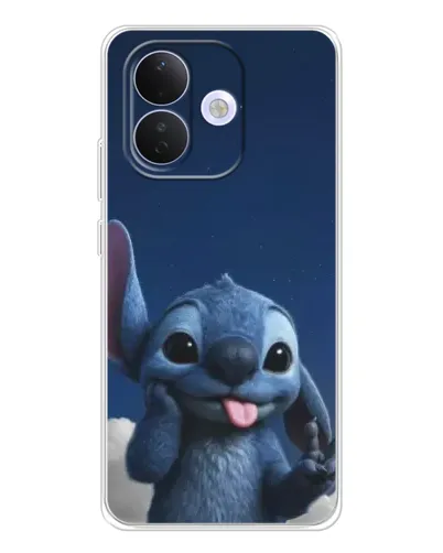 Чехол для Xiaomi Redmi Note 17 Pro с картинкой «Стич в облаках»