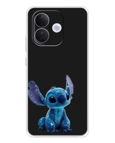 Чехол для Xiaomi Redmi Note 17 Pro с картинкой «Стич на черном»