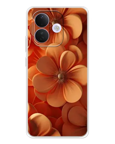 Чехол для Xiaomi Redmi Note 17 Pro с картинкой «Оранжевый макро цветок»