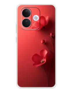 Чехол для Xiaomi Redmi Note 17 Pro с картинкой «Маковые соцветия»