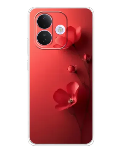 Чехол для Xiaomi Redmi Note 17 Pro с картинкой «Маковые соцветия»