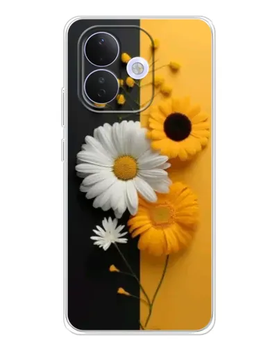 Чехол для Xiaomi Redmi Note 17 Pro с картинкой «Подсолнух и ромашка»