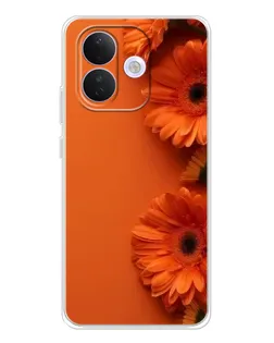 Чехол для Xiaomi Redmi Note 17 Pro с картинкой «Оранжевые герберы»