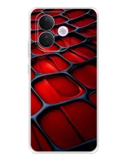 Чехол для Xiaomi Redmi Note 17 Pro с картинкой «Красная глянцевая сетка» Чехол для Xiaomi Redmi Note 17 Pro с картинкой «Красная глянцевая сетка»