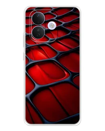 Чехол для Xiaomi Redmi Note 17 Pro с картинкой «Красная глянцевая сетка»