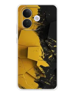 Чехол для Xiaomi Redmi Note 17 Pro с картинкой «Золотые осколки геометрии» Чехол для Xiaomi Redmi Note 17 Pro с картинкой «Золотые осколки геометрии»