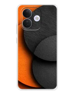Чехол для Xiaomi Redmi Note 17 Pro с картинкой «Геометрия оранжевых кругов» Чехол для Xiaomi Redmi Note 17 Pro с картинкой «Геометрия оранжевых кругов»