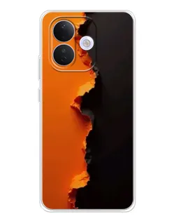 Чехол для Xiaomi Redmi Note 17 Pro с картинкой «Оранжевый разлом» Чехол для Xiaomi Redmi Note 17 Pro с картинкой «Оранжевый разлом»