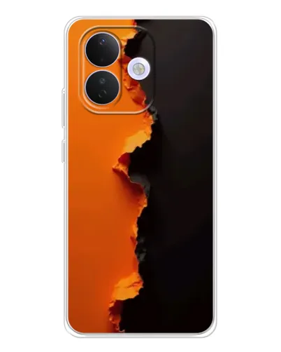 Чехол для Xiaomi Redmi Note 17 Pro с картинкой «Оранжевый разлом»