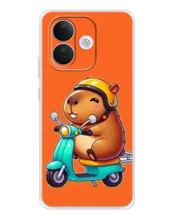 Чехол для Xiaomi Redmi Note 17 Pro с картинкой «Капибара на скутере» Чехол для Xiaomi Redmi Note 17 Pro с картинкой «Капибара на скутере»