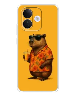 Чехол для Xiaomi Redmi Note 17 Pro с картинкой «Капибара на отдыхе» Чехол для Xiaomi Redmi Note 17 Pro с картинкой «Капибара на отдыхе»