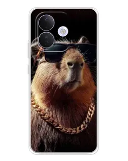 Чехол для Xiaomi Redmi Note 17 Pro с картинкой «Капибара золотая цепь» Чехол для Xiaomi Redmi Note 17 Pro с картинкой «Капибара золотая цепь»