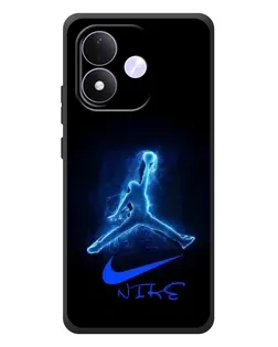 Чехол для Xiaomi Redmi Note 17 с картинкой «Jordan Neon Blue»