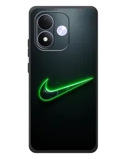 Чехол для Xiaomi Redmi Note 17 с картинкой «Неоновый контур Nike»