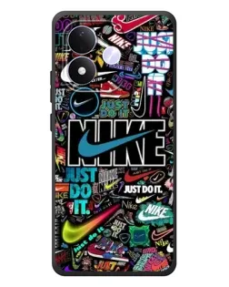 Чехол для Xiaomi Redmi Note 17 с картинкой «Яркий коллаж Nike»