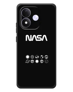 Чехол для Xiaomi Redmi Note 17 с картинкой «NASA — технический принт»