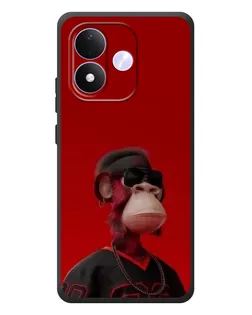 Чохол для Xiaomi Redmi Note 17 з картинкою «Bored Ape в червоному»