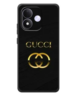 Чохол для Xiaomi Redmi Note 17 з картинкою «Золотий логотип Gucci»