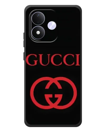 Чехол для Xiaomi Redmi Note 17 с картинкой «Gucci — красный логотип» Чехол для Xiaomi Redmi Note 17 с картинкой «Gucci — красный логотип»