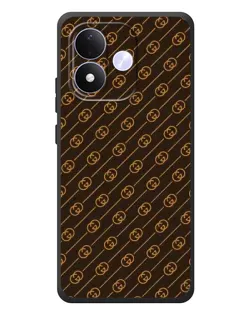 Чохол для Xiaomi Redmi Note 17 з картинкою «Gucci — золоті діагоналі»